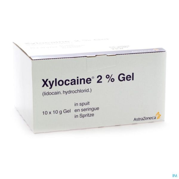 Xylocaine Gel Ser/spuit 10x10g 2%