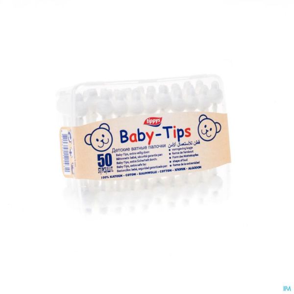 Tippys Baby Tips Coton Tiges 50